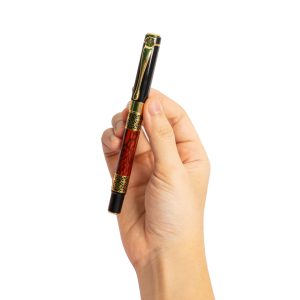 Bút mực họa tiết vàng