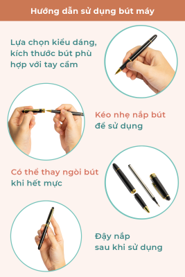 Bút ký thân kim loại đen / vàng Mbl 101